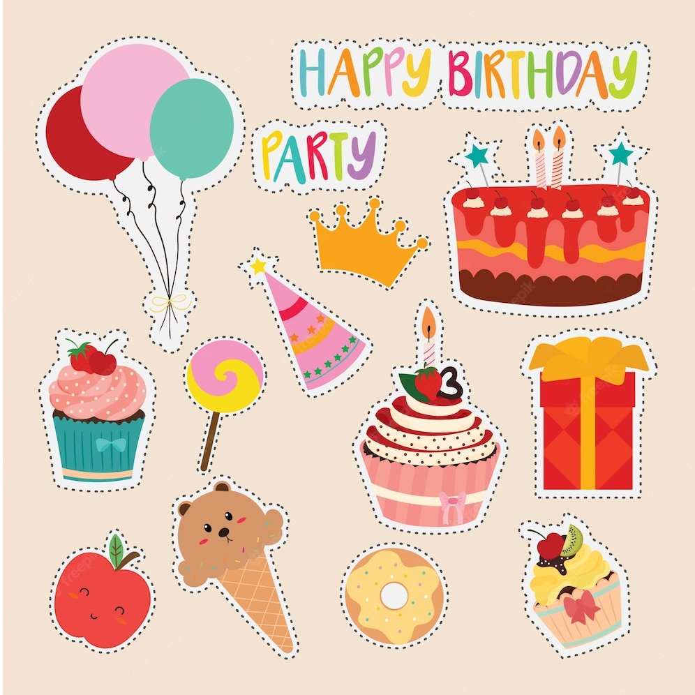 День рождения символы вектор