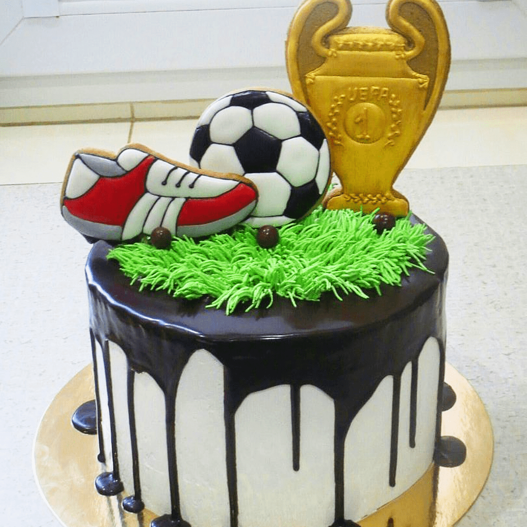 Торт на тему футбол для мальчика 10 лет