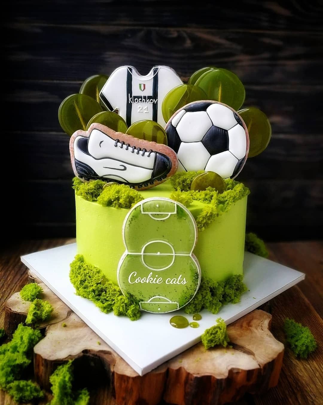 Торт на футбольную тему