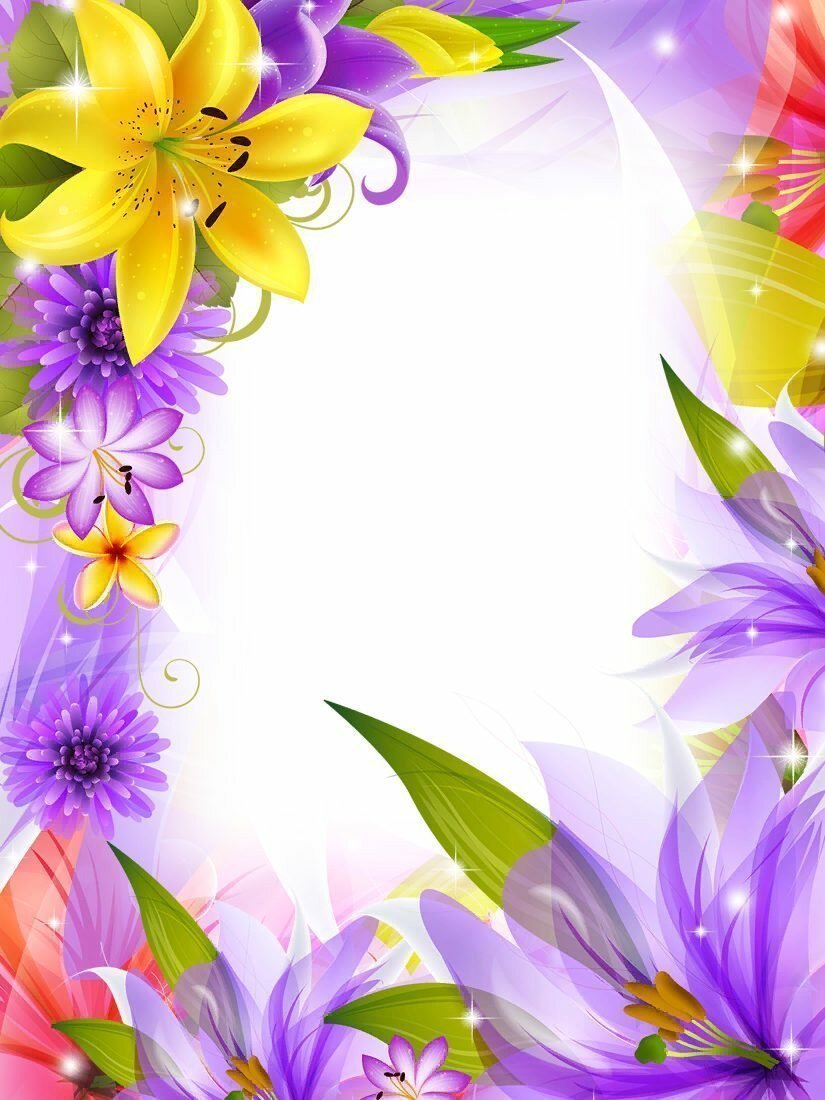 Рамка с цветами