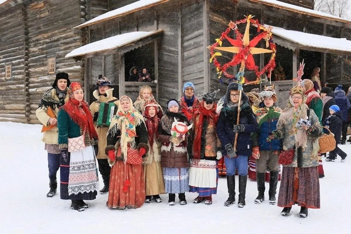 Зимние праздники в Витославлицах Великом Новгороде