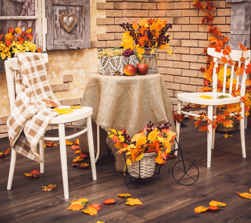 Осенний декор интерьера