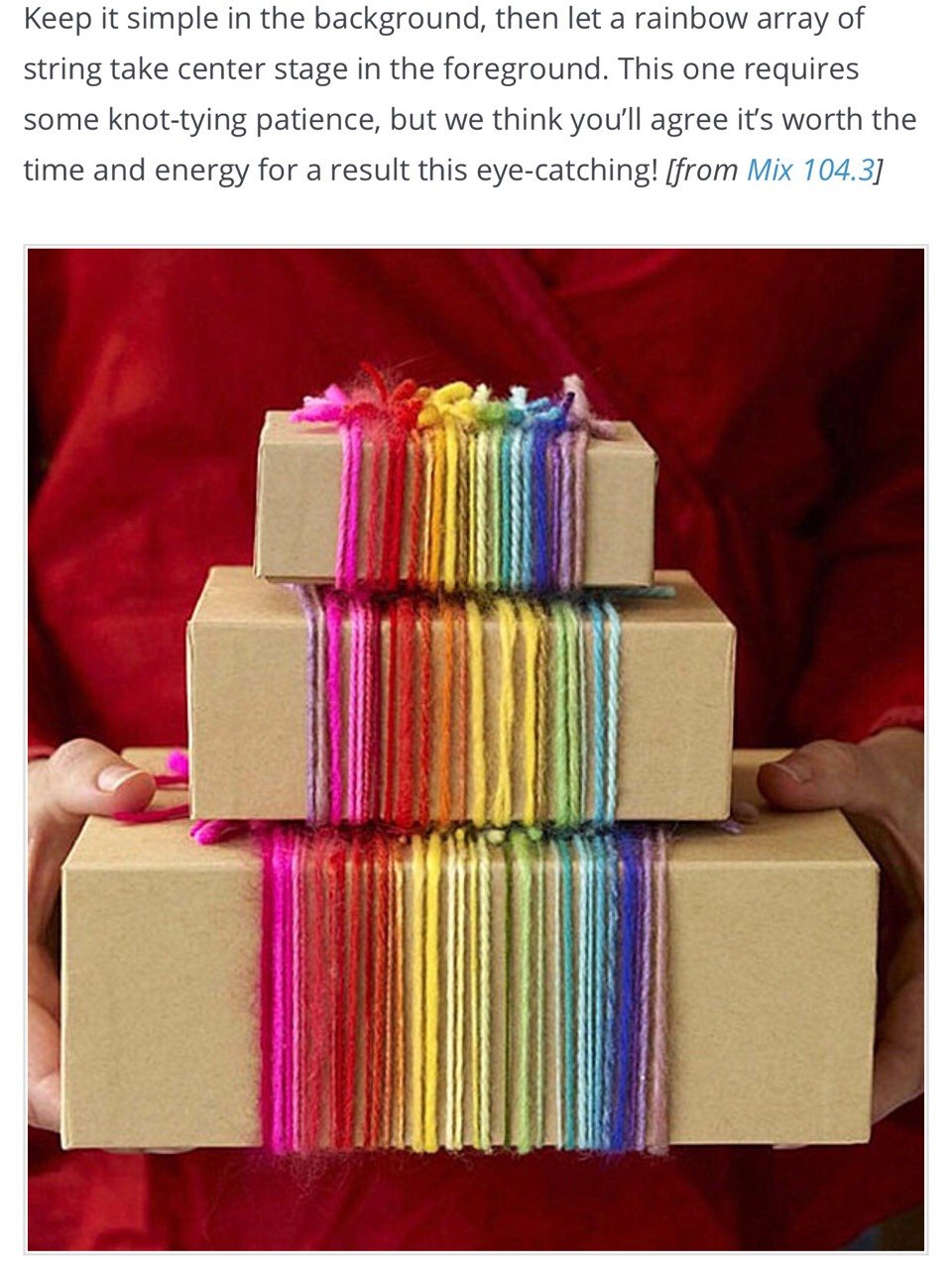 Нитки для упаковки подарков