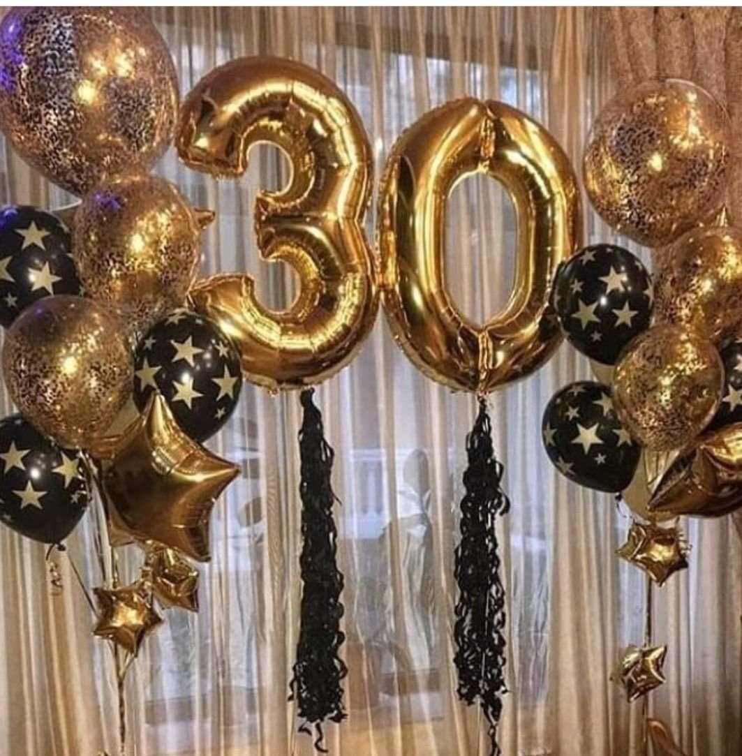 Украшение шарами на юбилей 50