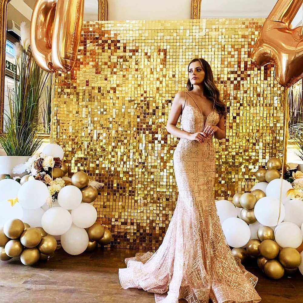 Фотозона из пайеток