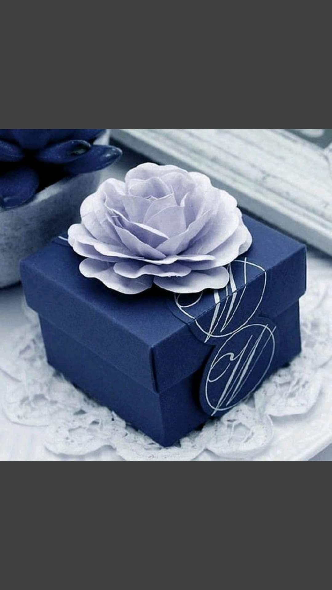 Декор коробки для подарка