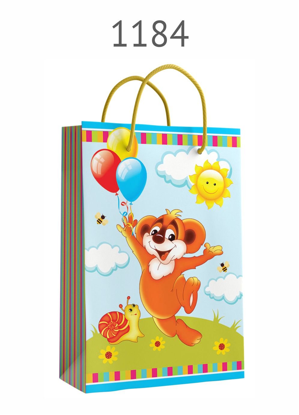 Пакет подарочный однотонный