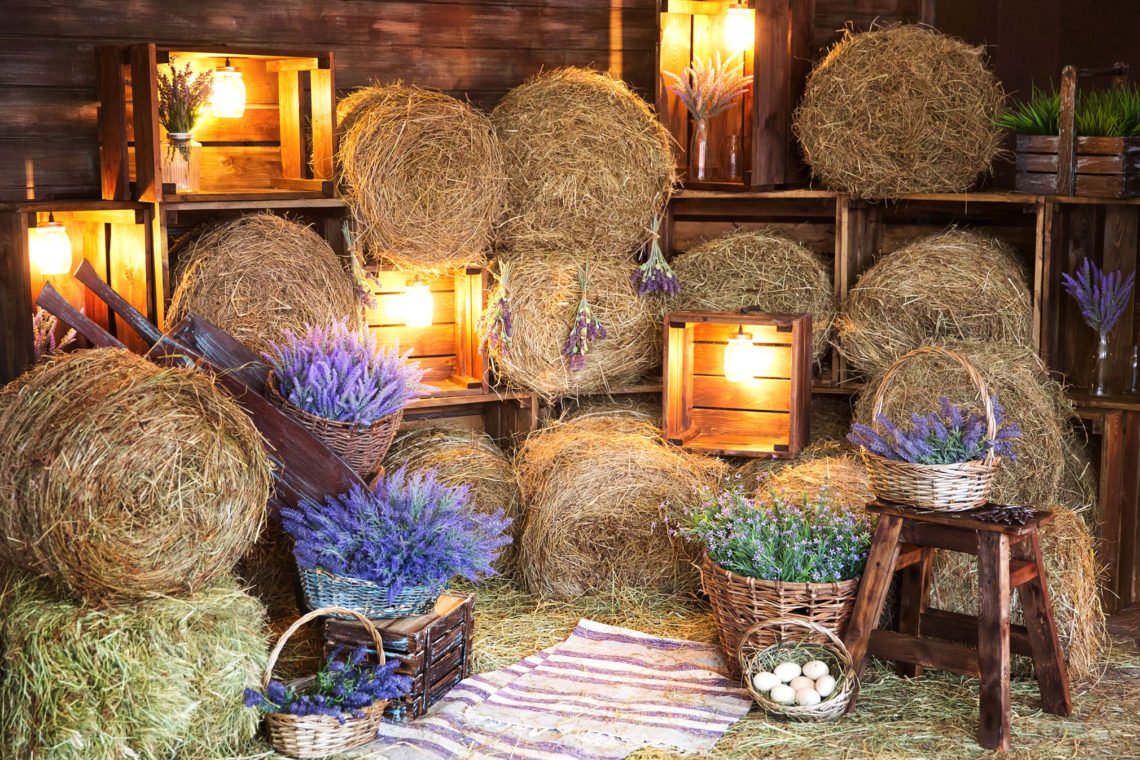 Сено в интерьере