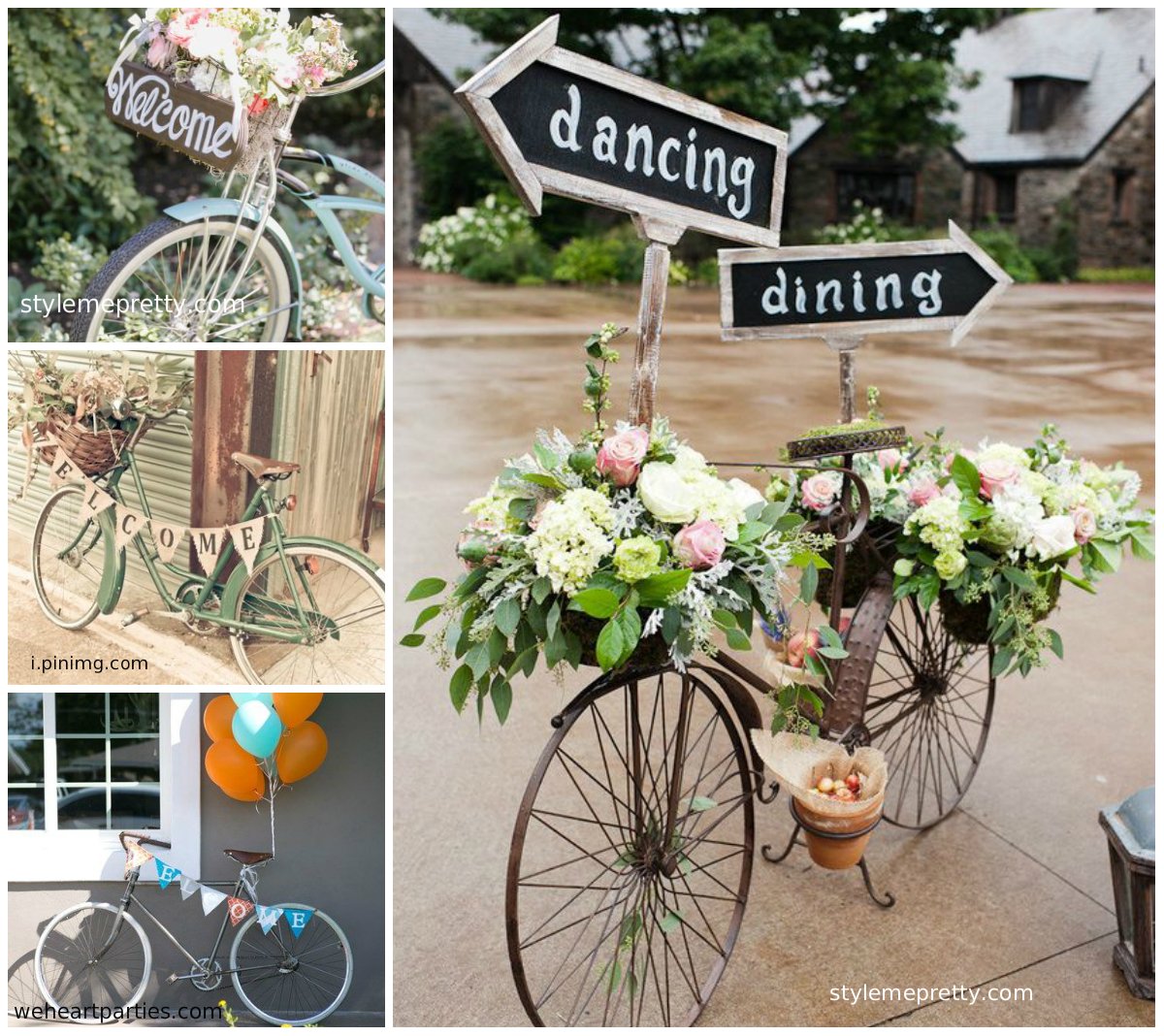 Фотозона с велосипедом