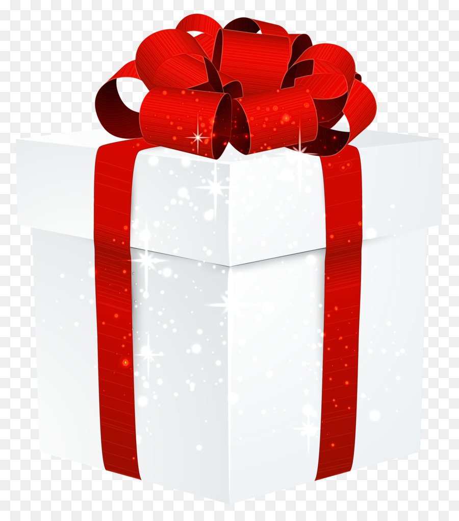 Белая коробка с розовым бантом