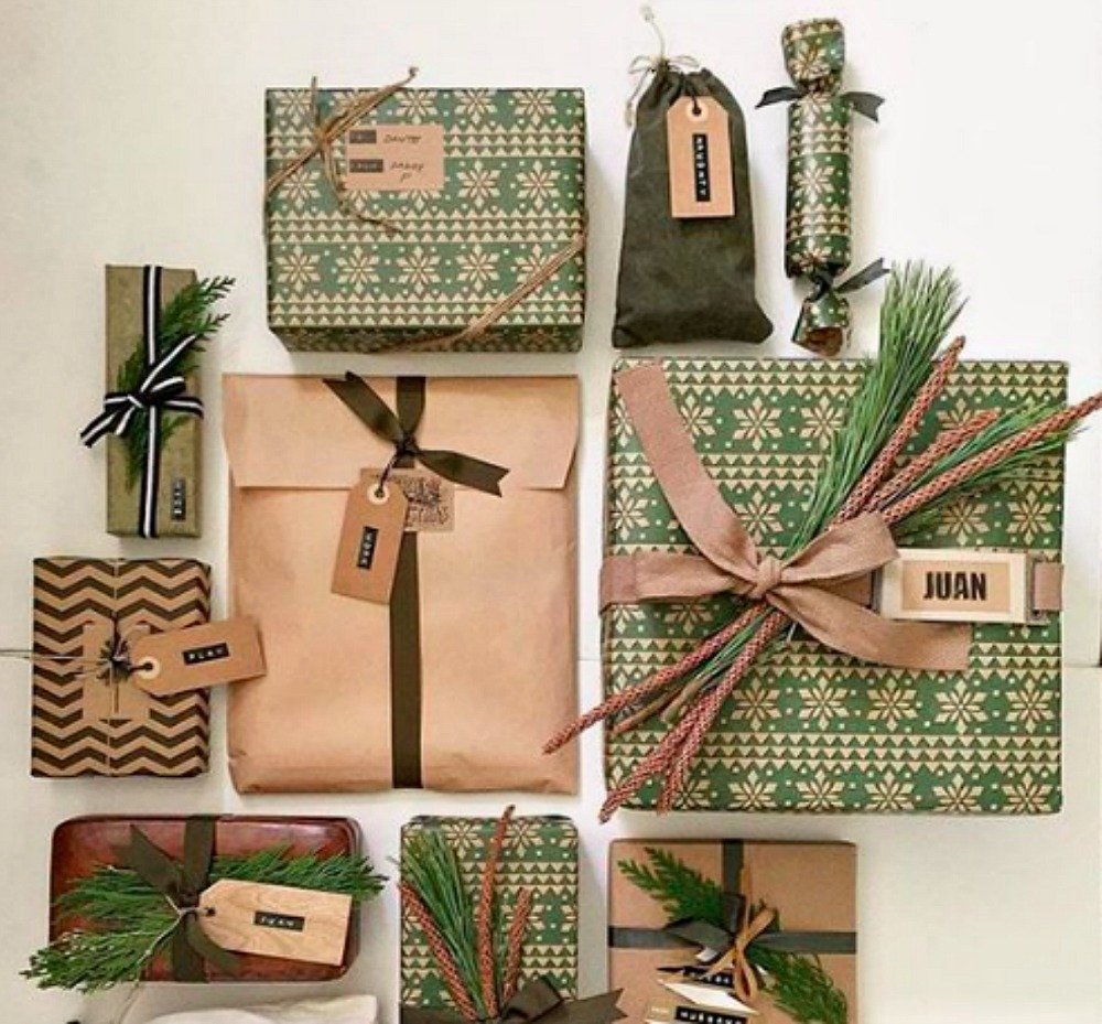 Упаковка в крафтовую бумагу