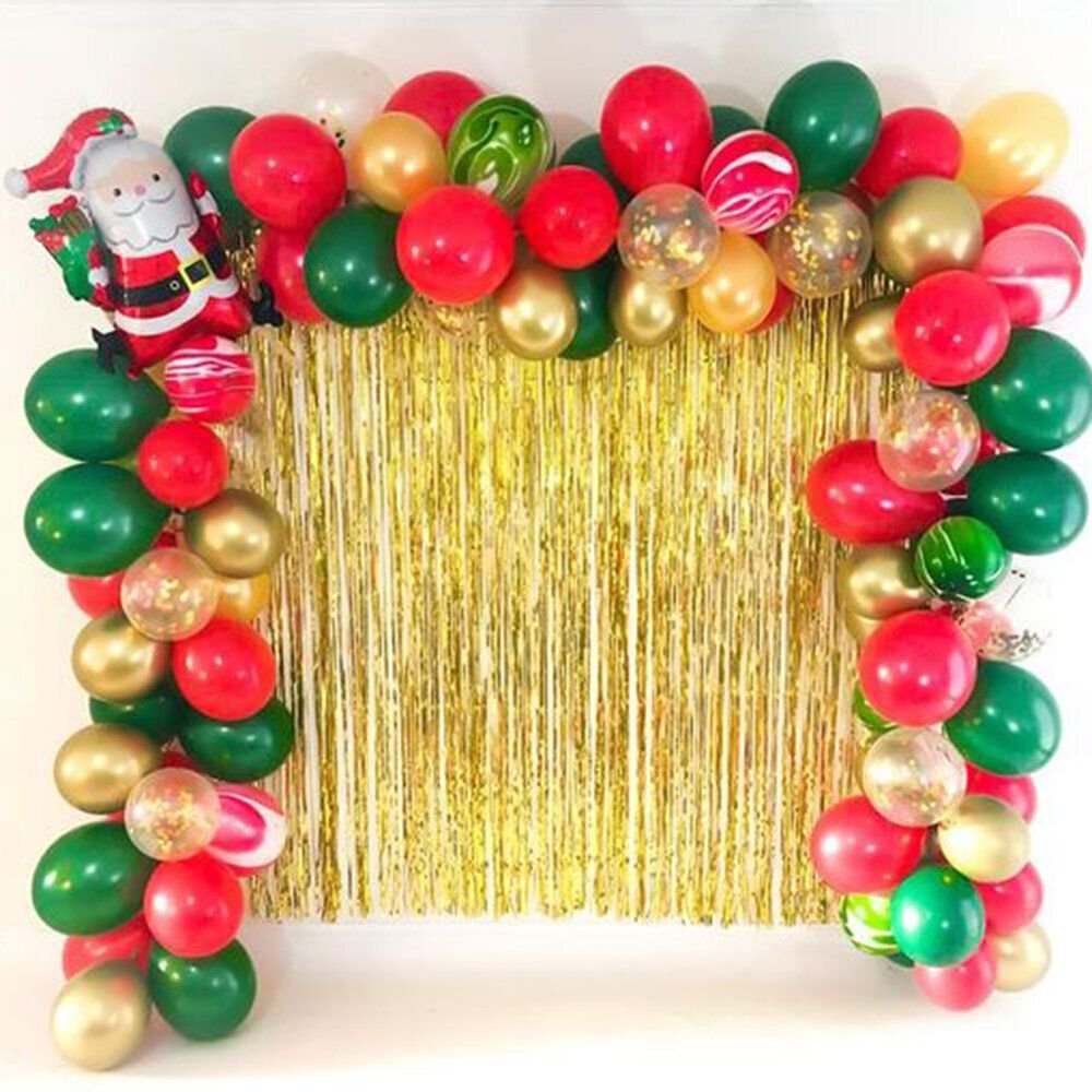 Фотозона с дождиком и шарами на день рождения