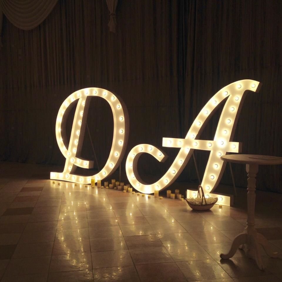 Светящиеся буквы фотозона