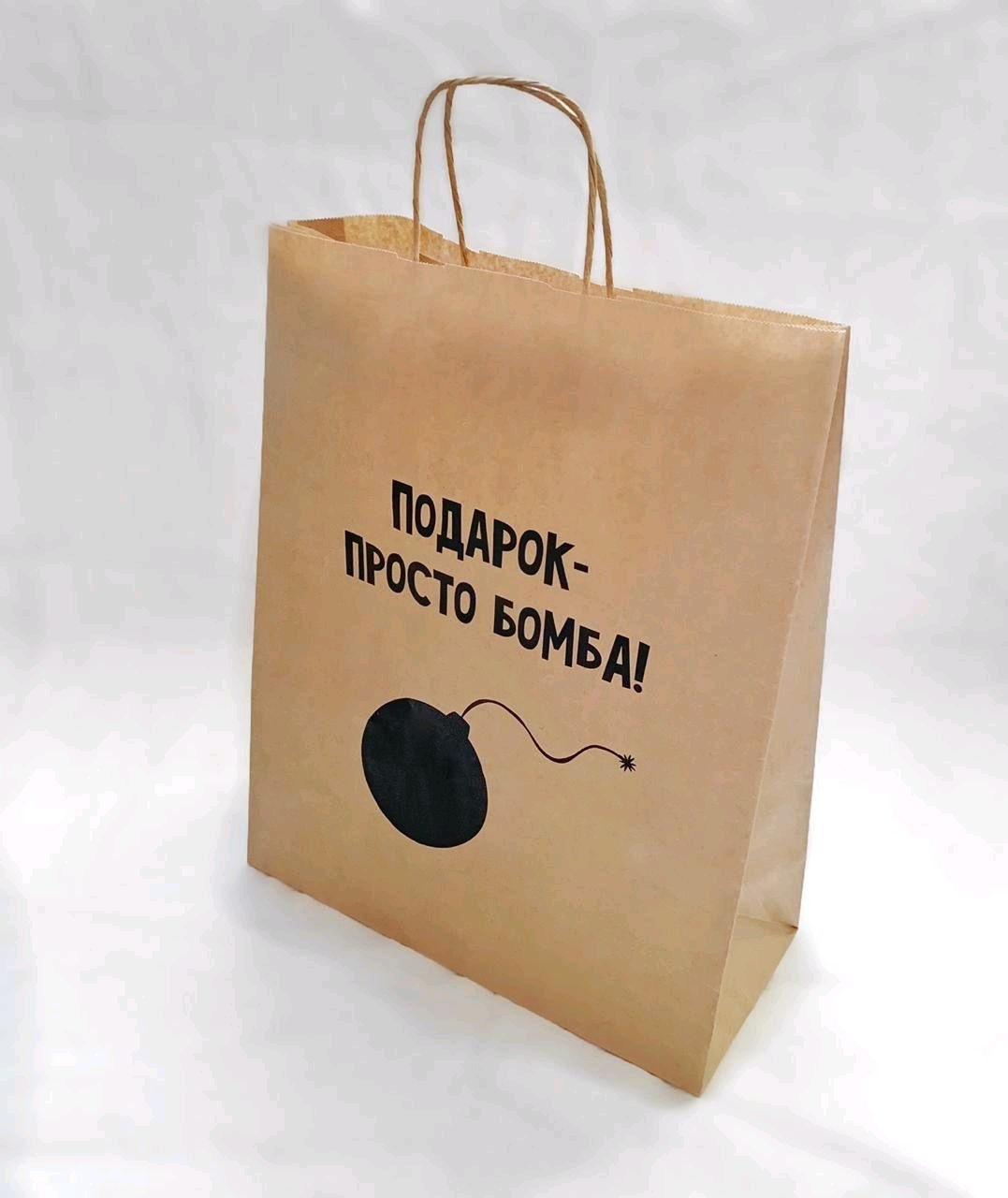 Пакет крафт квадрат 30х30х12см