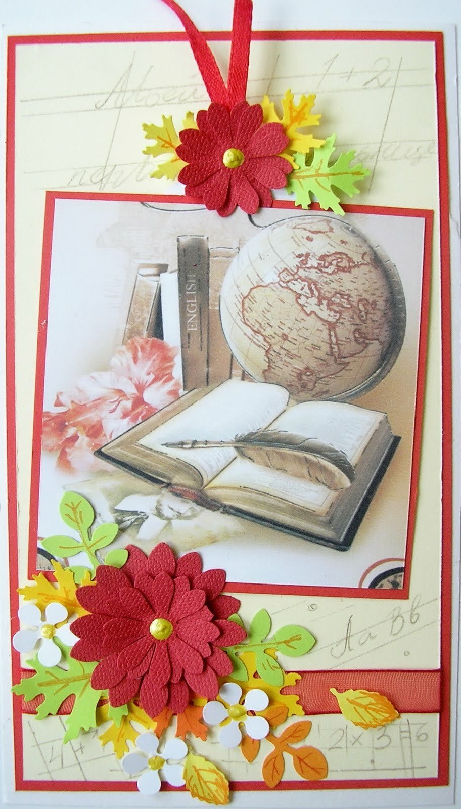 Открытка учителю своими руками