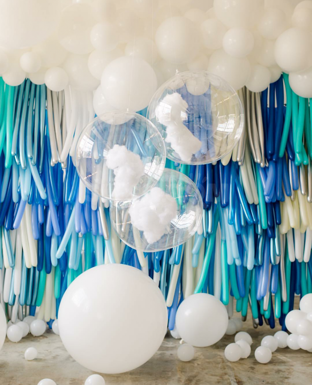 Украшение фотозоны шарами