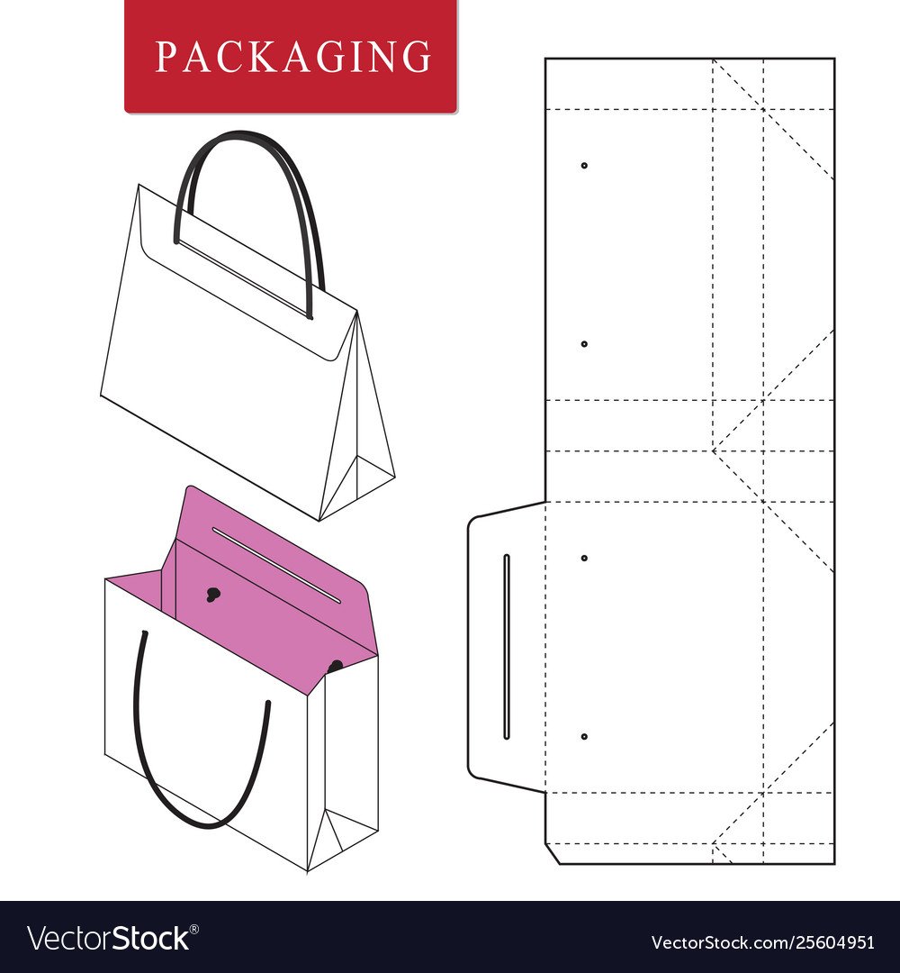 Бумажные сумочки чертёж