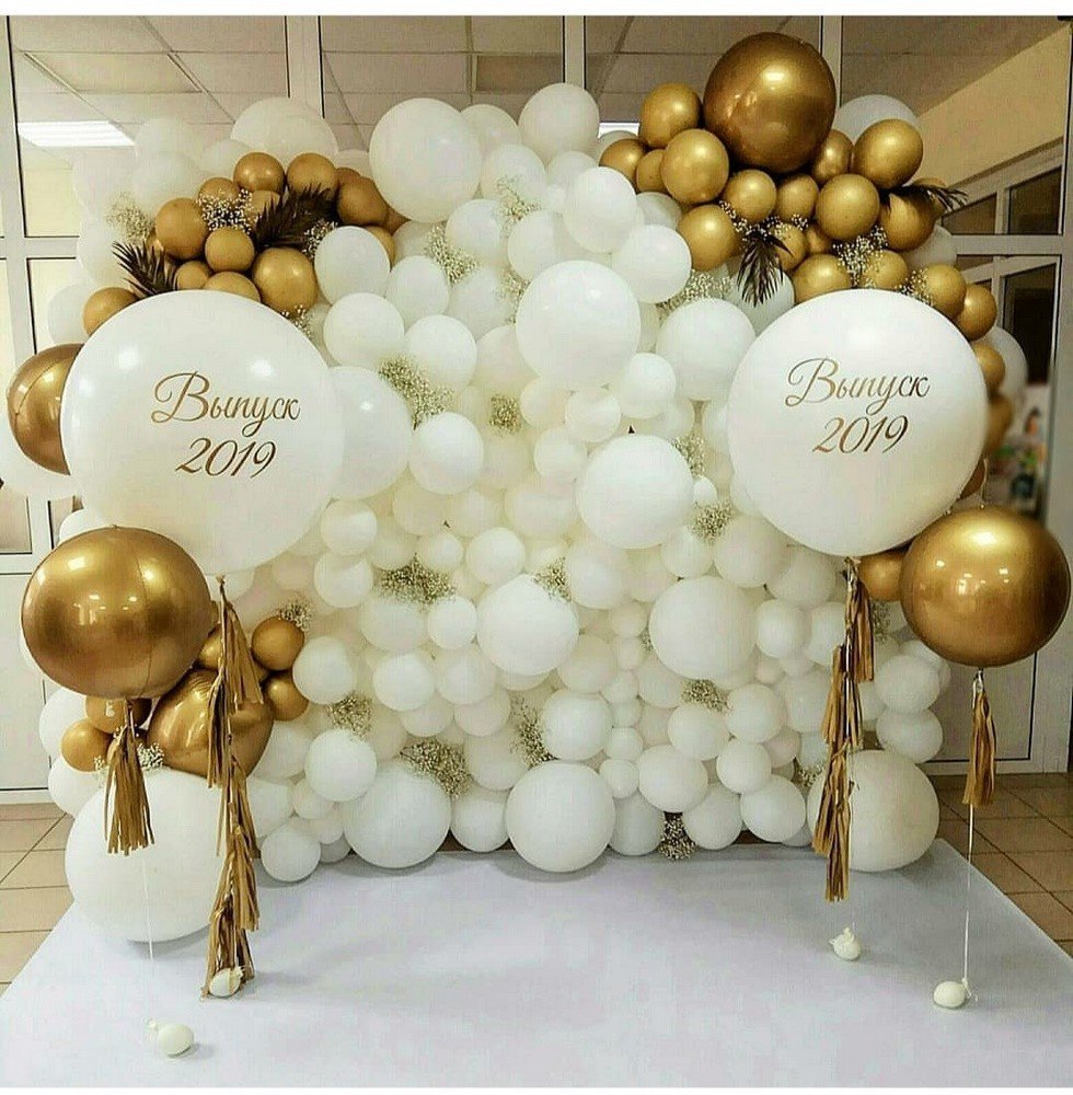 Украшение фотозоны шарами