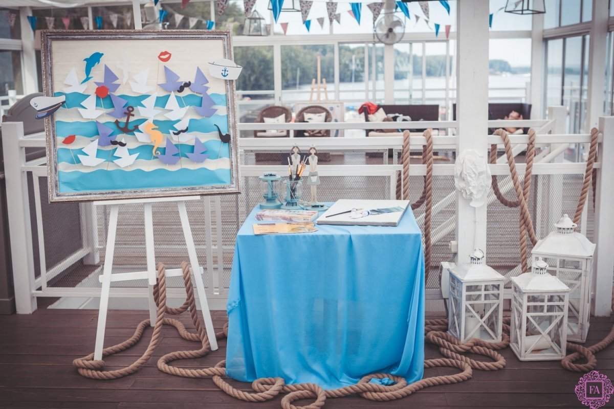 Свадьба в морском стиле