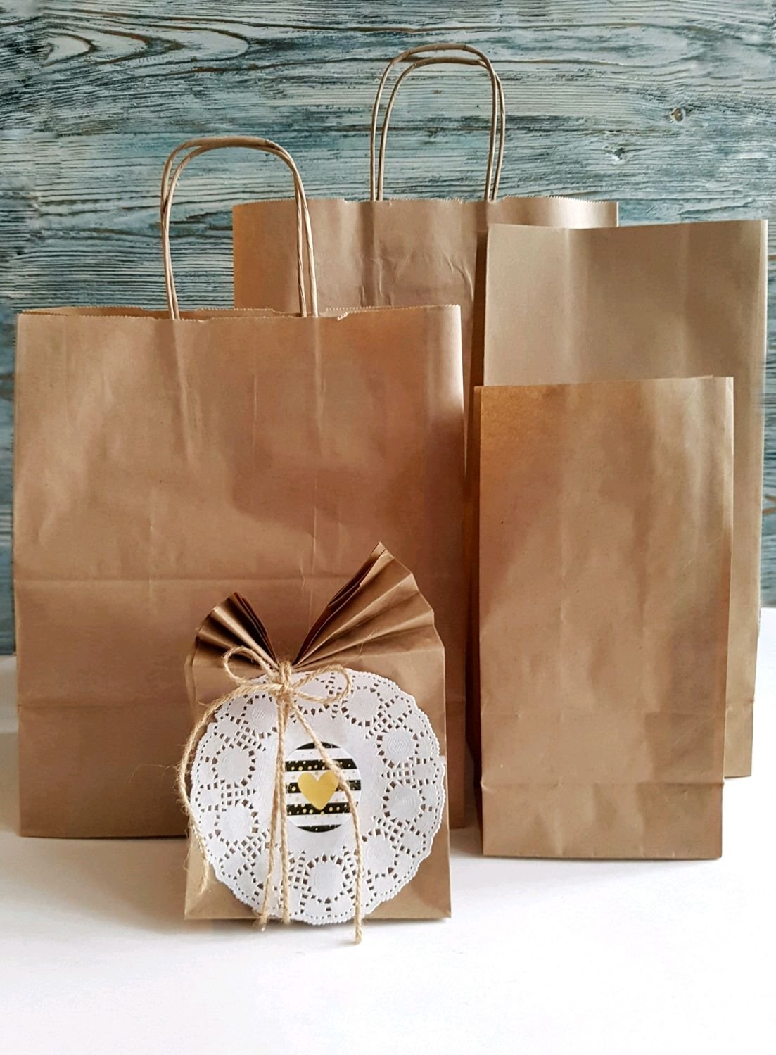 Крафт пакет 120х80х240 Комус