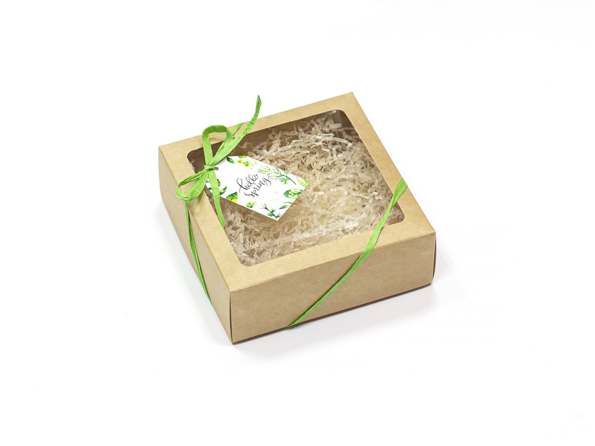 Подарочная коробка с прозрачным окном