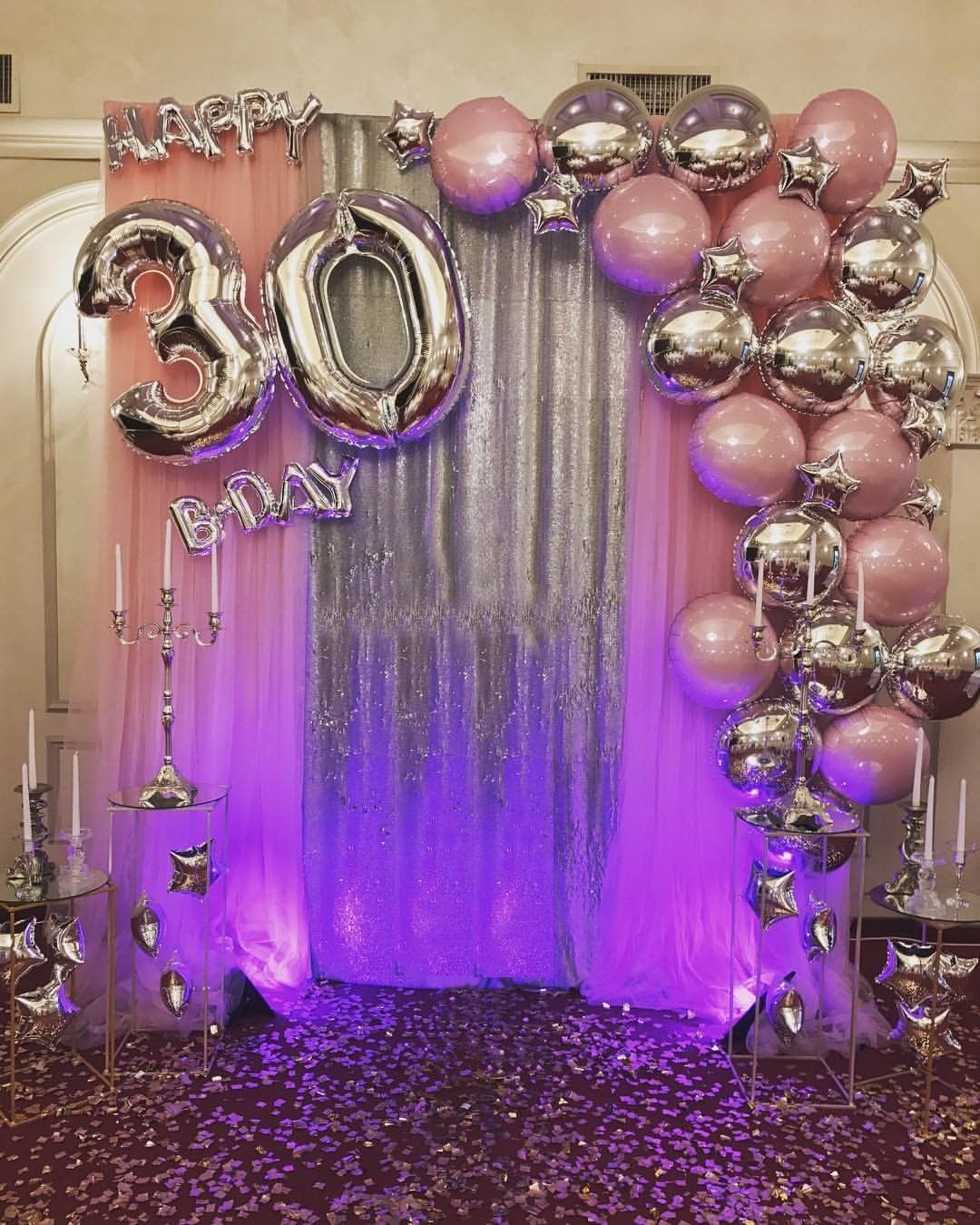 Юбилей украшение шарами 30 лет