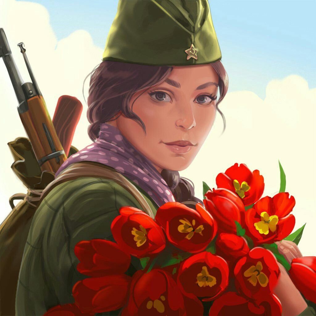 Открытка к 9 мая рисунок