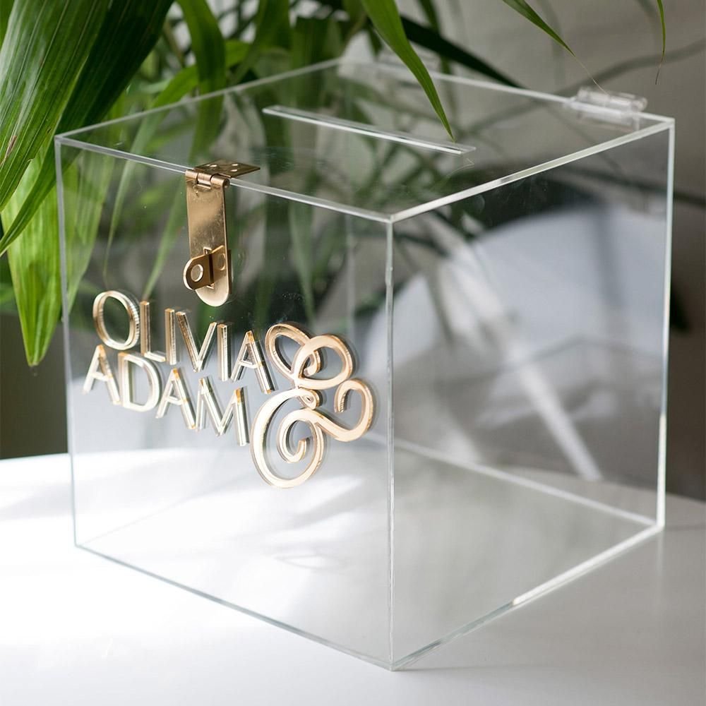 Прозрачная коробка для денег