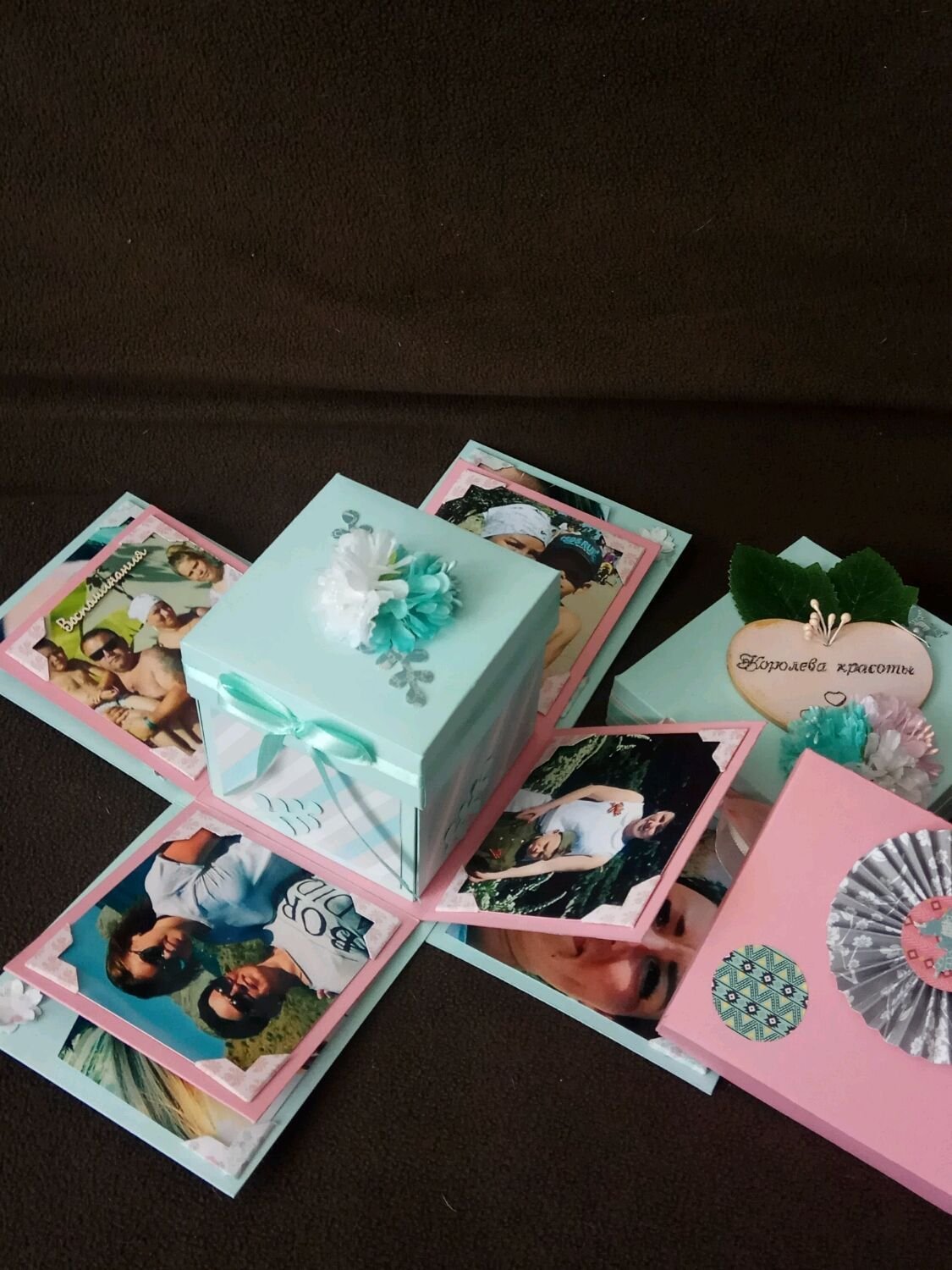 Декор коробки для подарка