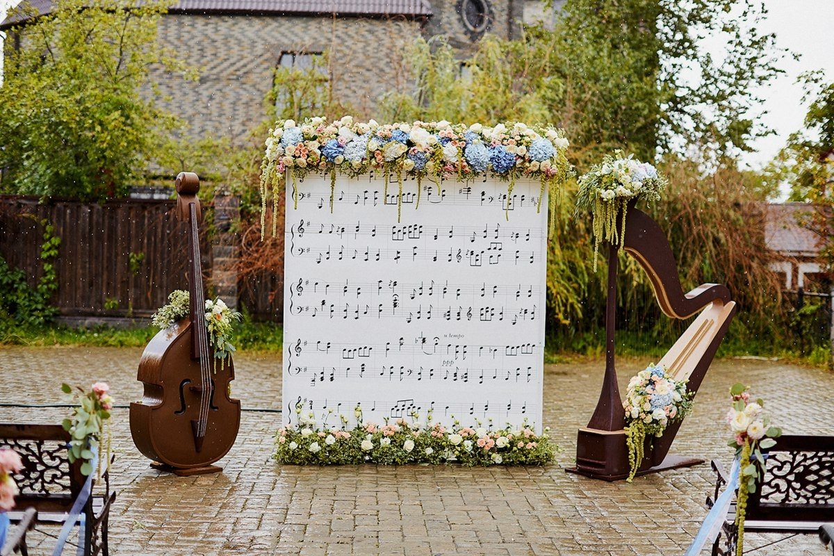 Фотозона с пианино