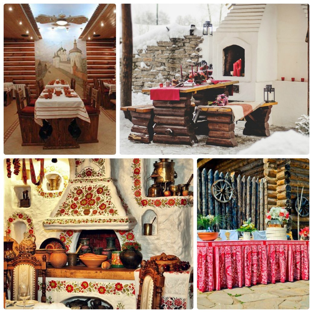 Декорации в русском народном стиле