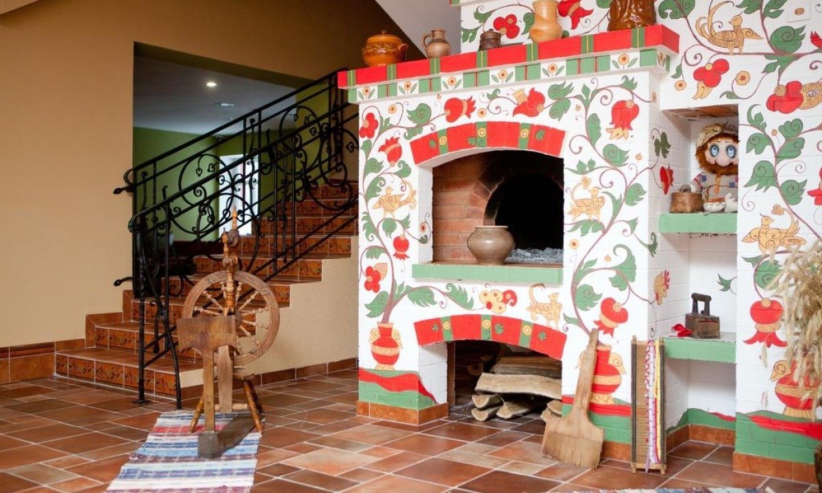 Декоративная русская печь