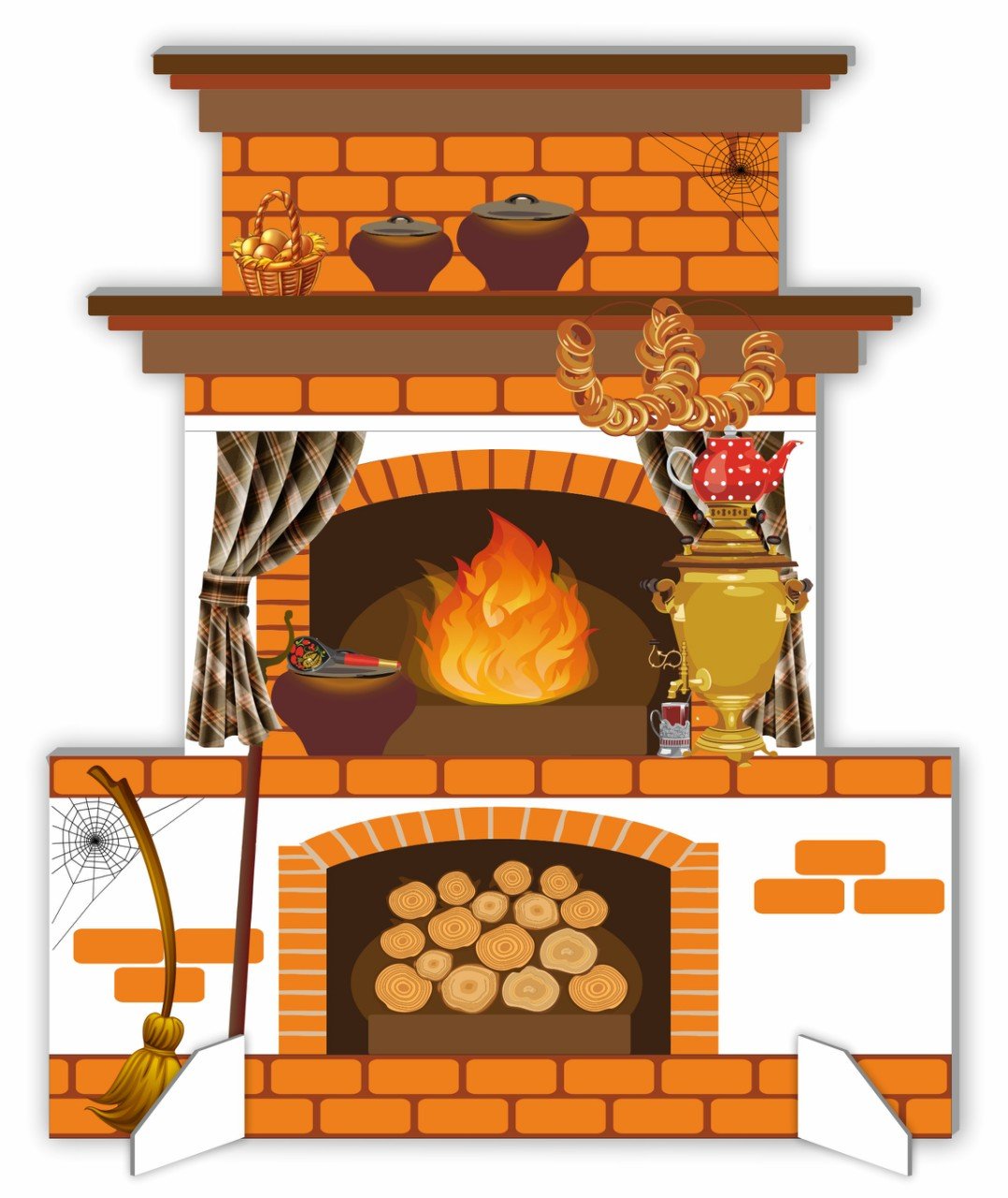 Декорация печка для детского сада