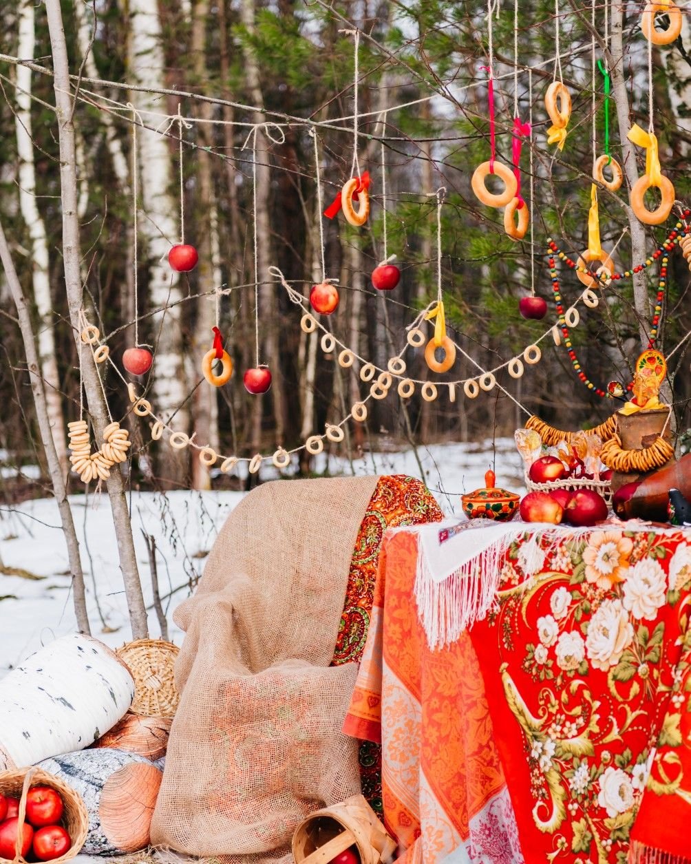 Кухня в русском народном стиле