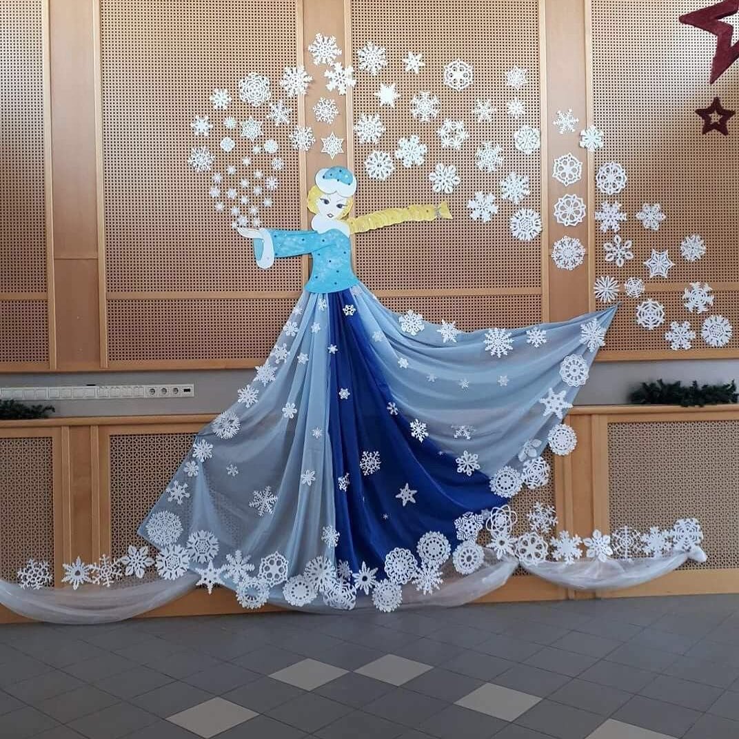 Декорации в стиле снежной королевы