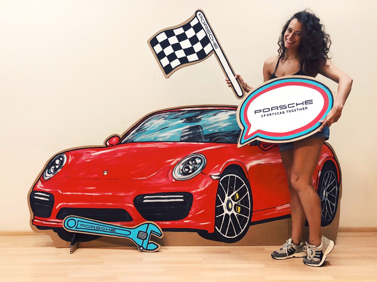 Ретро машина для фотозоны