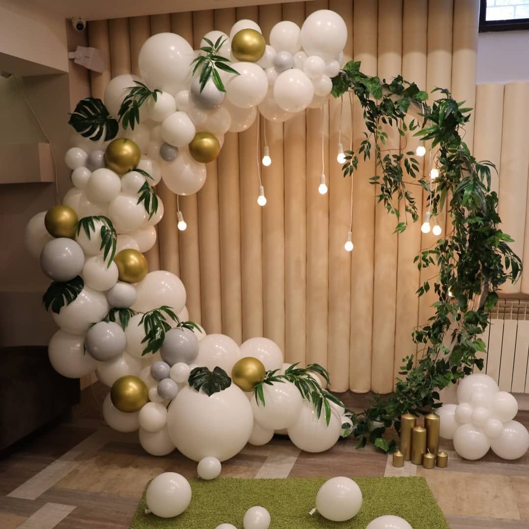 Фотозоны из шаров на свадьбу