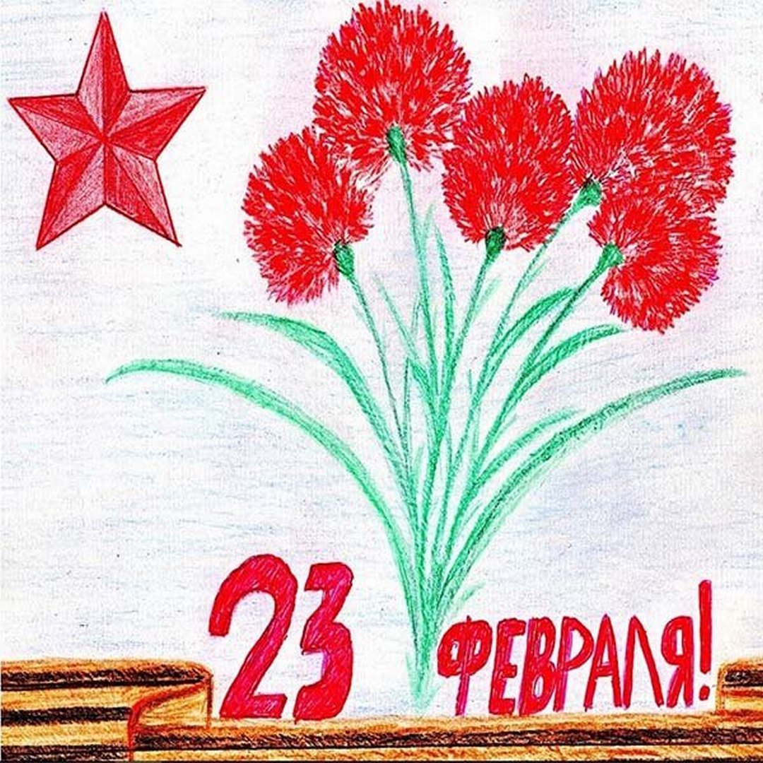 Креативные рисунки на 23 февраля