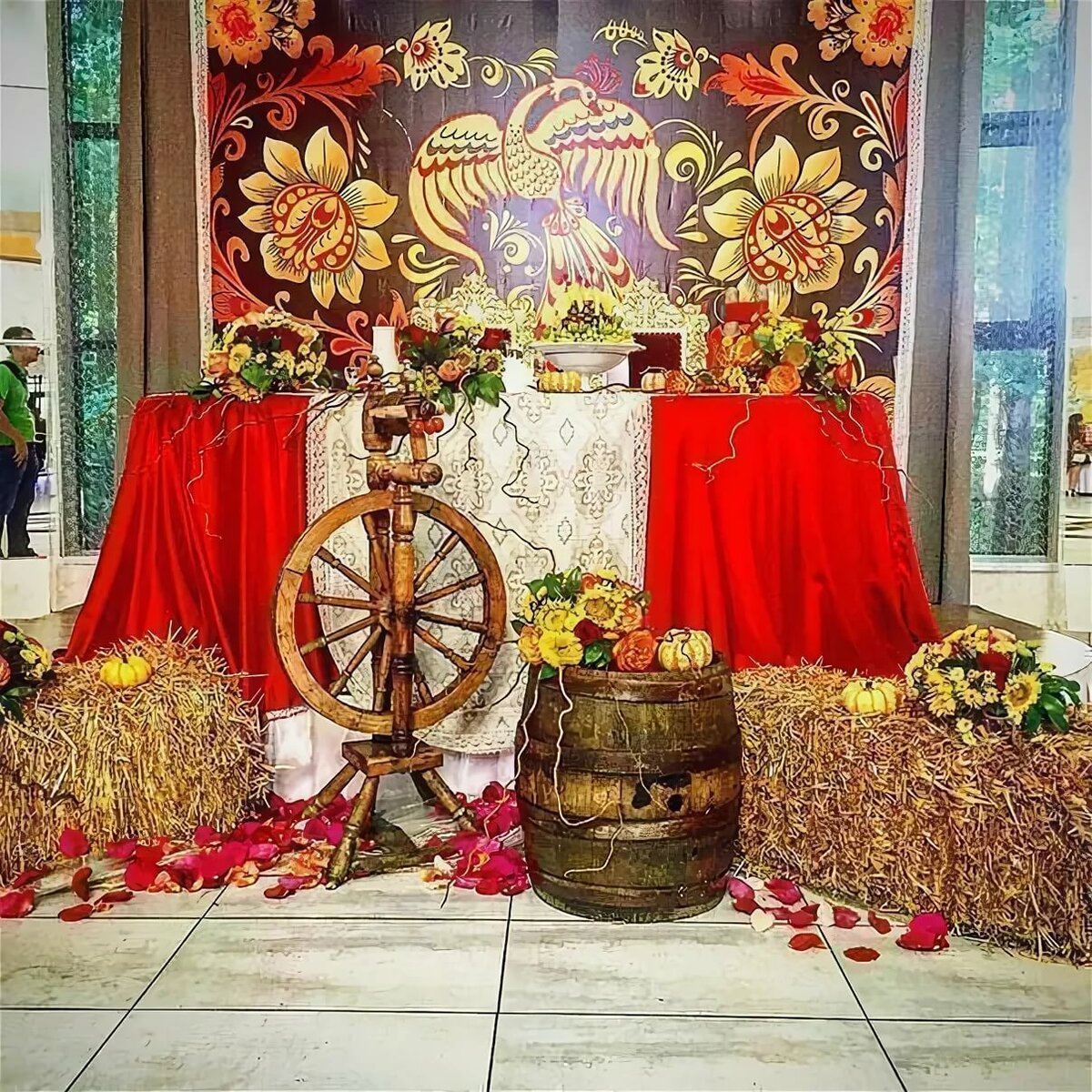 Фотозона в русском стиле