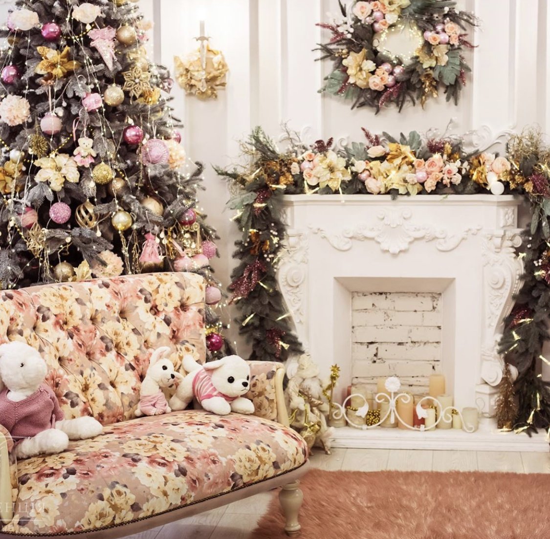 Новогоднее украшение комнаты