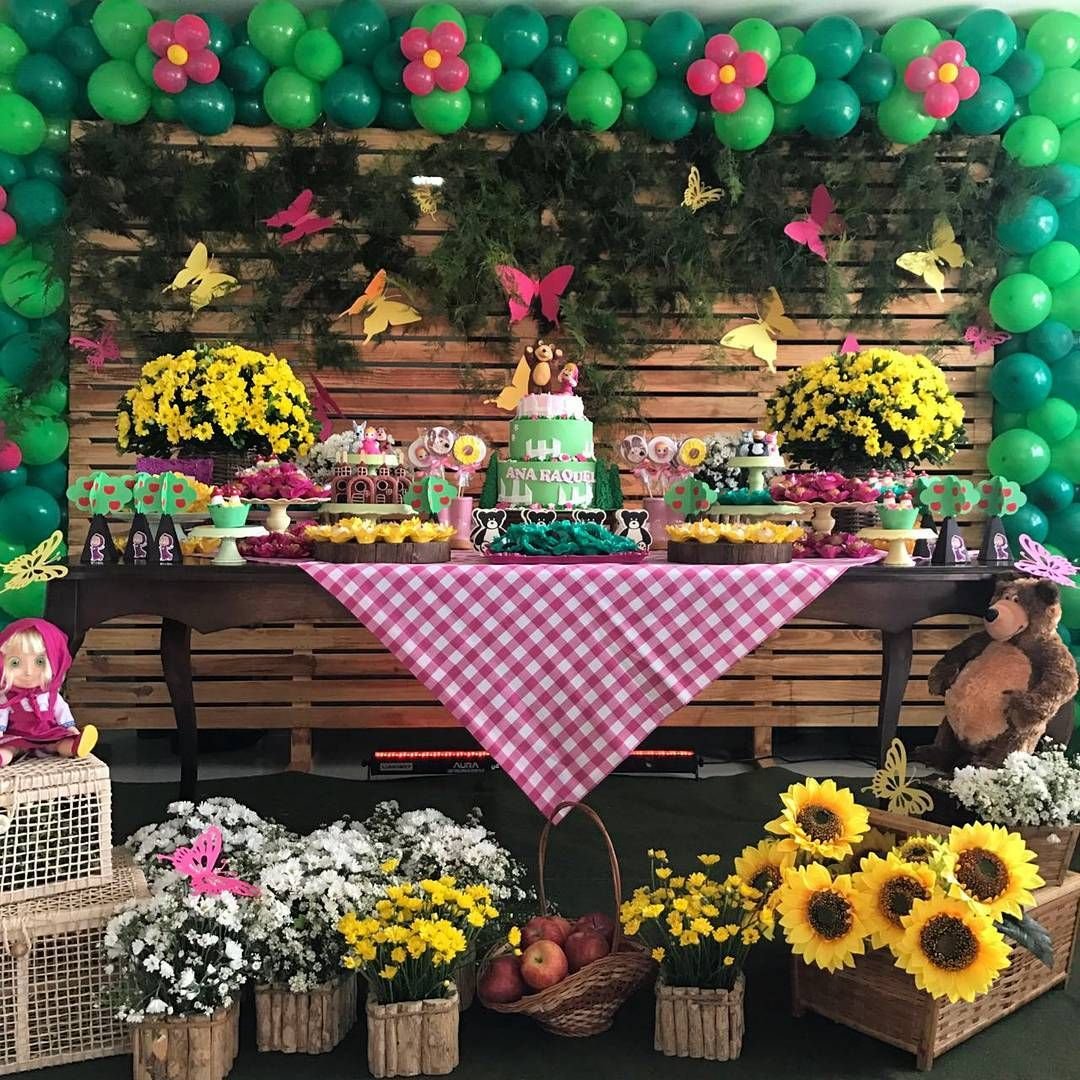 Цифра 3 в стиле Маша и медведь