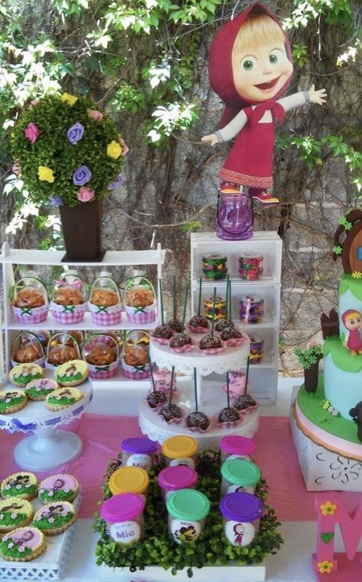 Украшения день рождения Маша в беседке