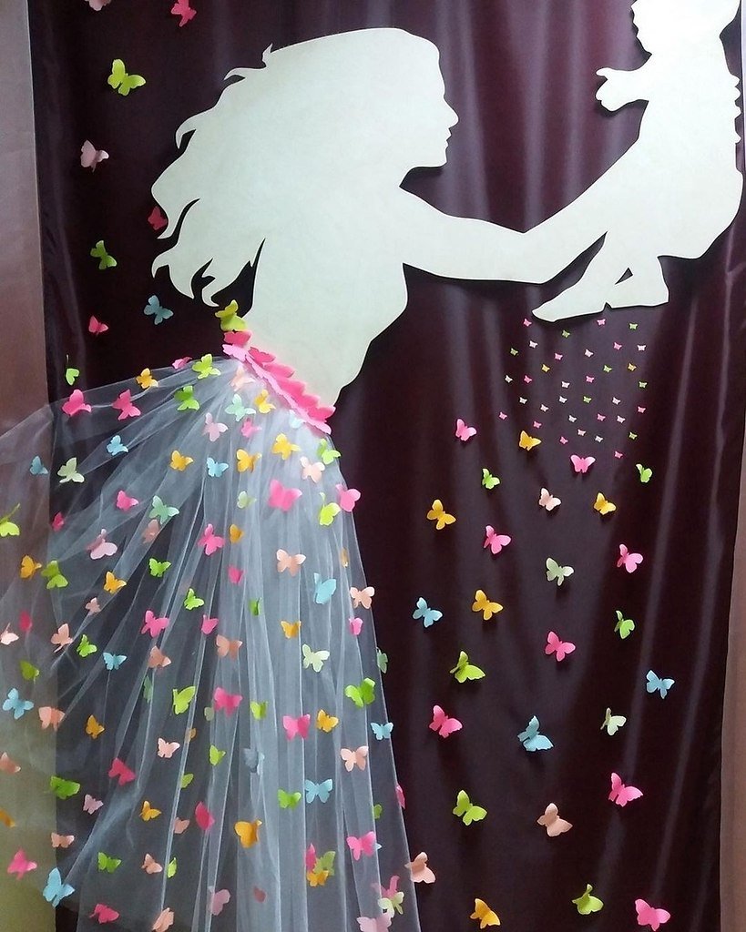 Украшение зала ко Дню мамы