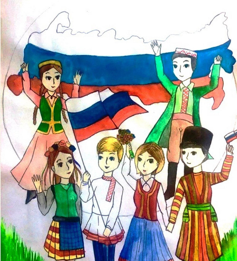 Аппликация ко Дню России