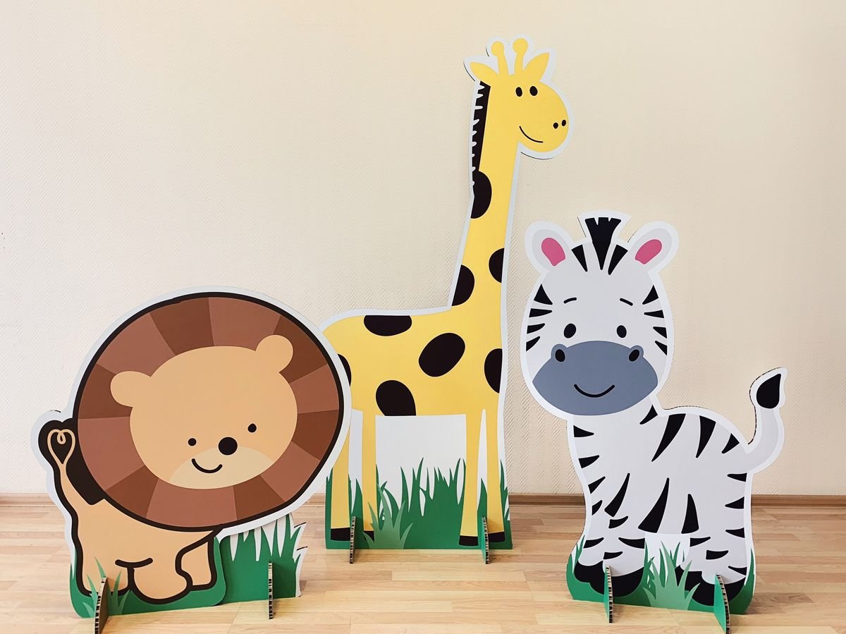 Фигуры из картона для фотозоны