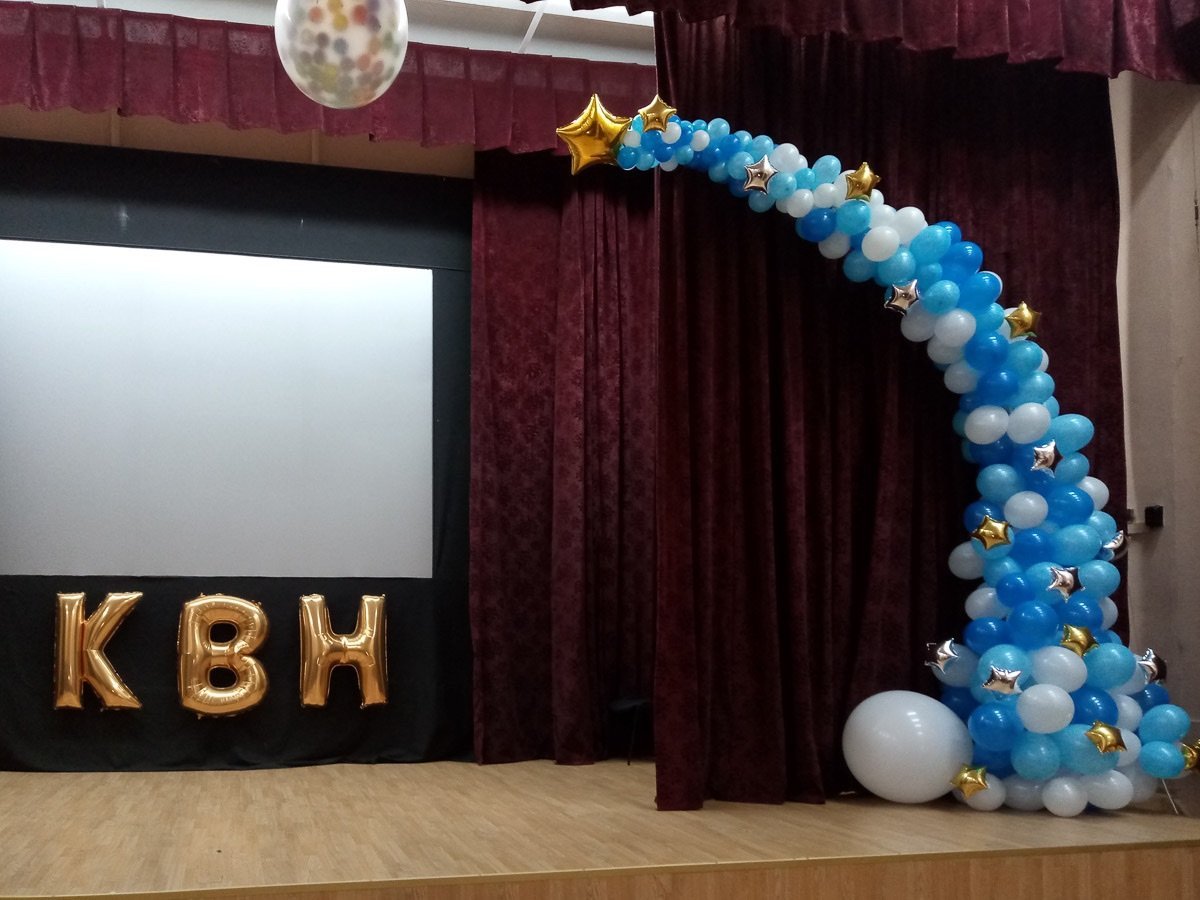 Украшение зала на выпускной вечер