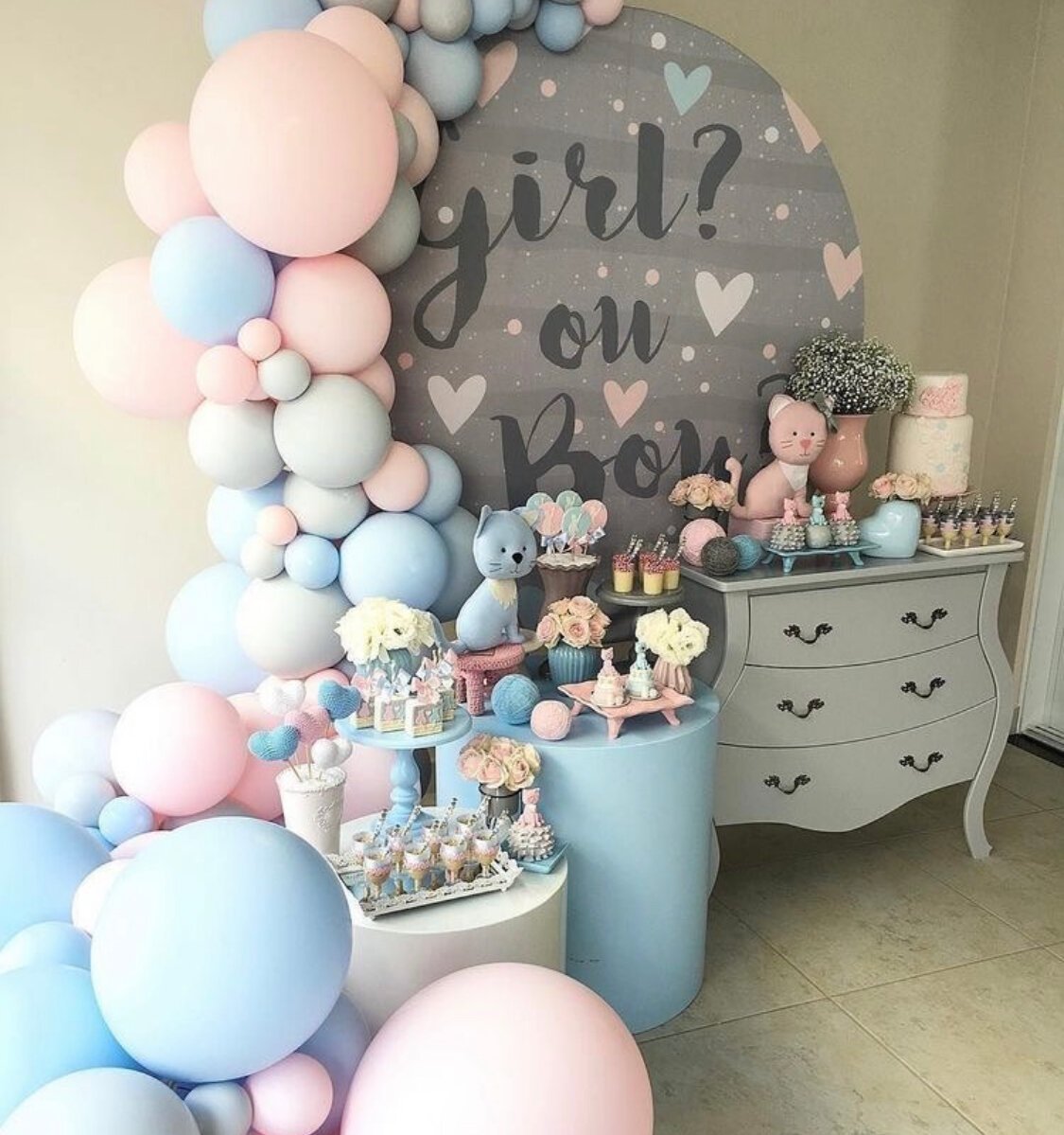 Гендер пати украшения