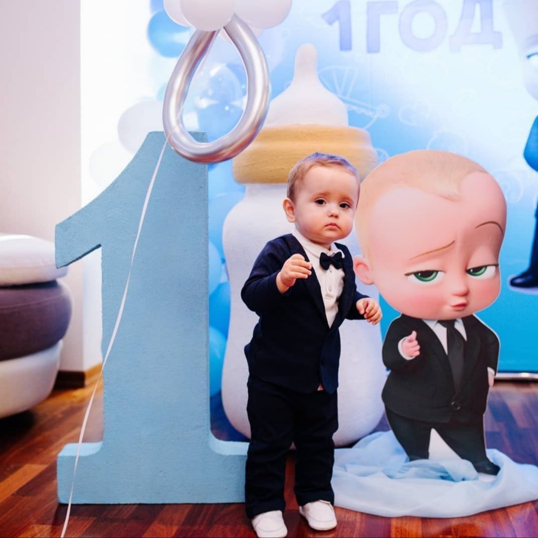 Босс молокосос баннер на день рождения