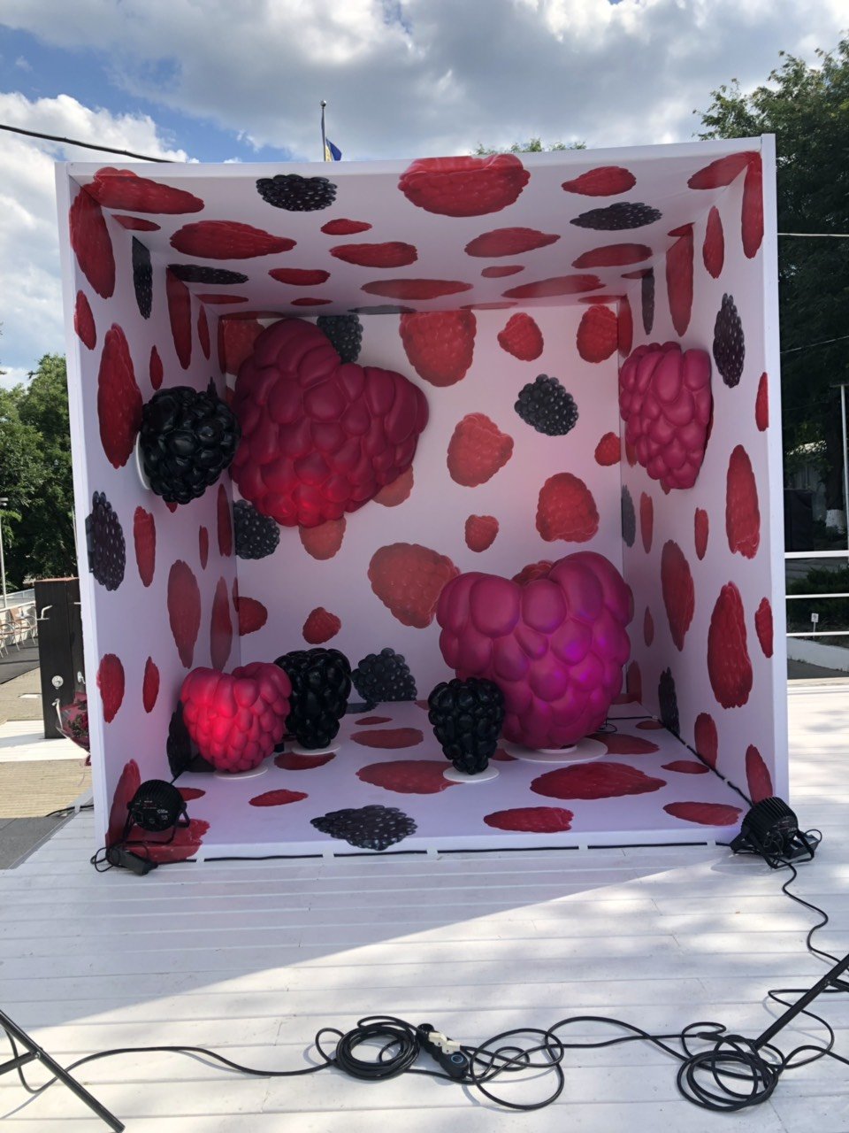 Фотозона на модном показе