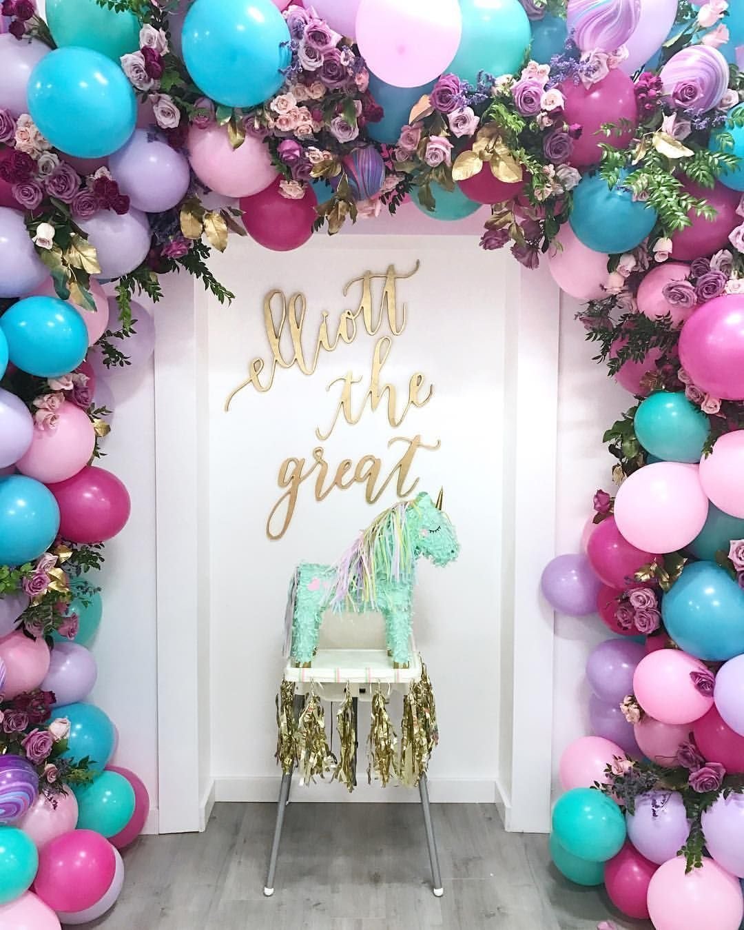 Фотозона на день рождения девочки